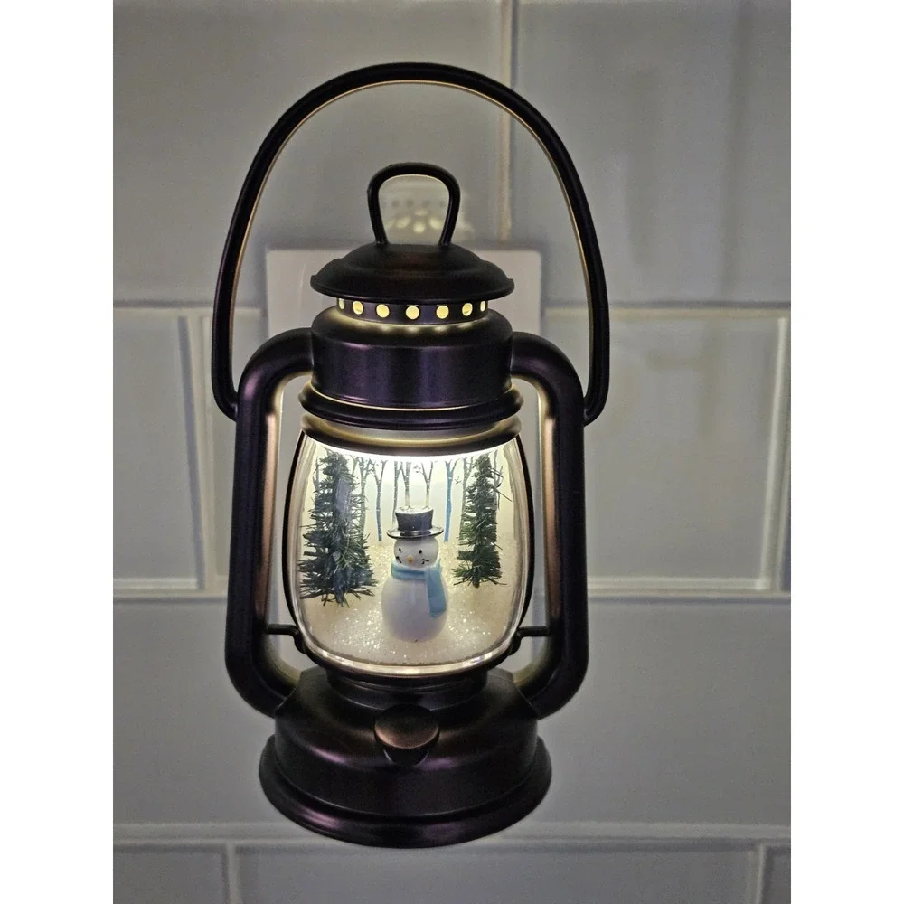 Bath & Body Works Winter Lantern Scene Snowman Wallflowers Fragrance Plug